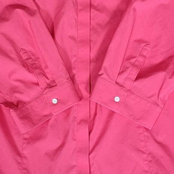 Talbots Coral Pink Wrinkle Resistant 3/4 Sleeve Cotton Blouse - 22W - Picture 5 of 7